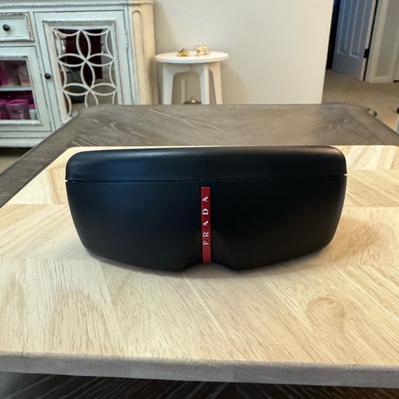 Prada Linea Rossa PS A06SSleek Black Sunglasses with Case - Picture 6 of 7